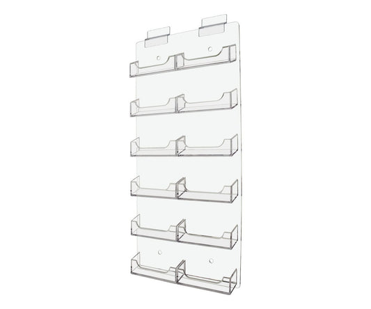 Slatwall 12 Slot Card Holder Multi Pocket Organizer Take One Rack