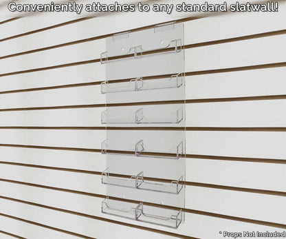 Clear on clear Business Gift Card Display Holder for Slatwall