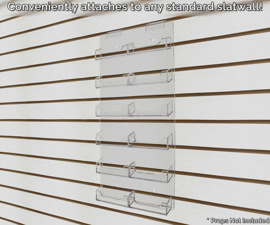 Clear on clear Business Gift Card Display Holder for Slatwall