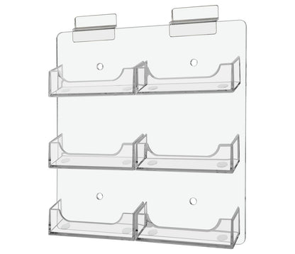 Slatwall Multi Pocket Business Gift Card Holder 6 Slot Display