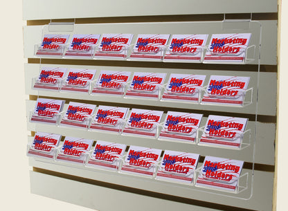Slatwall Business Gift Card Holder 24 Pocket Multi Slot Organizer