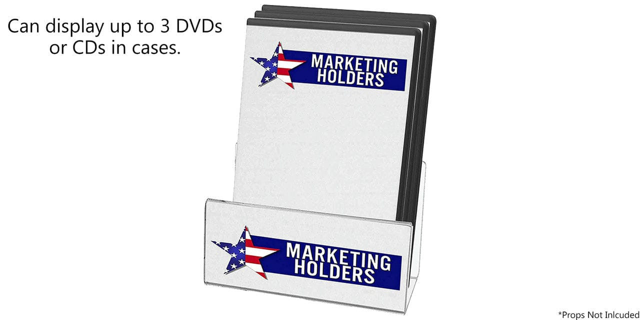 5.5"W x 3.5"D Slatwall Platform U Shape Rack Compact Disc Display