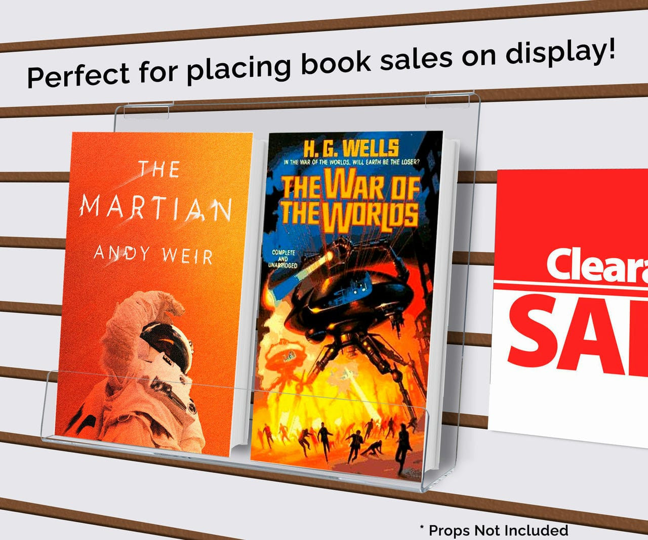 Twelve Inch Wide Perfect for placing book sales on display