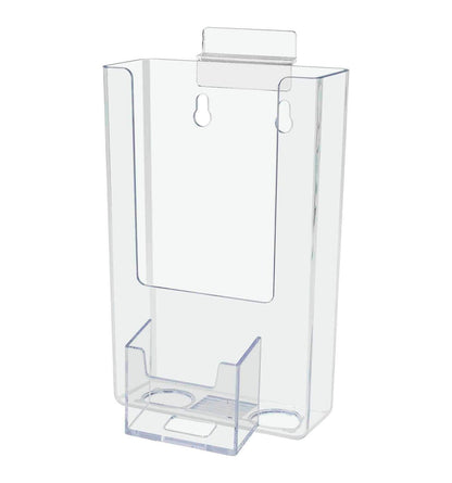 Slatwall Holder for Four and a  Quarter Inches Wide Literature and Cards Tall