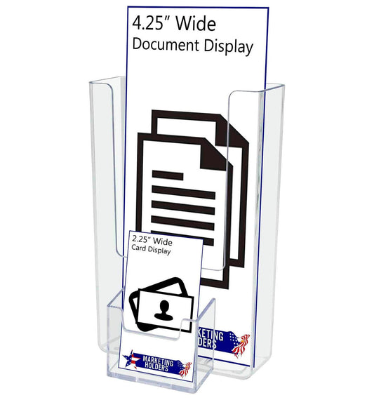 Literature Dimensions Four and a  Quarter Inches Wide