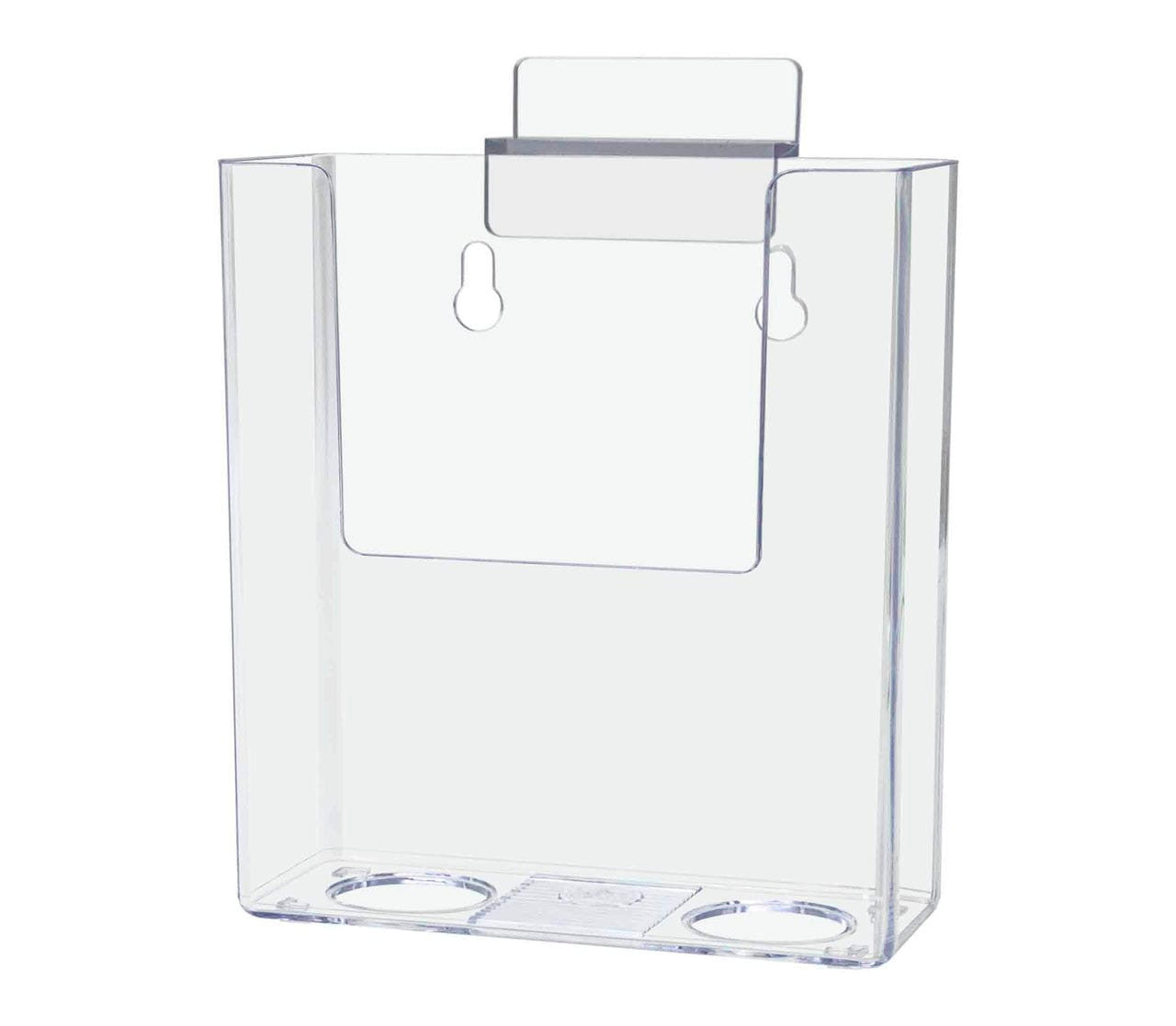 Slatwall 4"W Trifold Brochure Holder Literature Bin