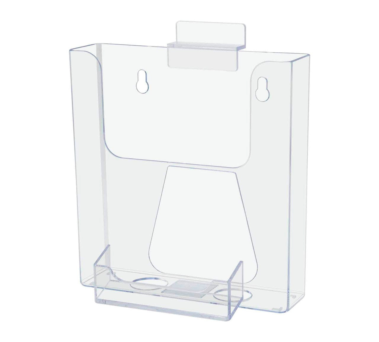 Slatwall 6"W Bifold Holder Booklet Display with Card Pocket