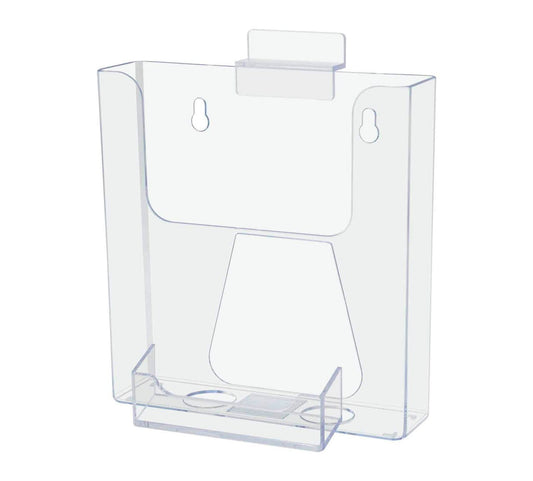 Slatwall 6"W Bifold Holder Booklet Display with Card Pocket