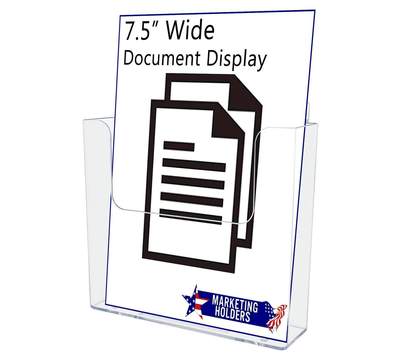 Slatwall 7.5"W Booklet Display Advertisement Holder