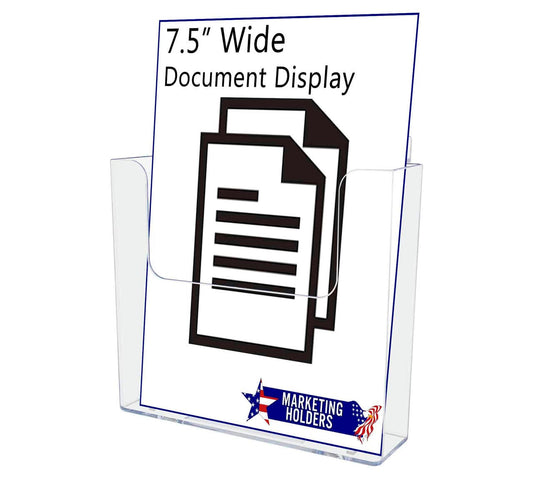Slatwall 7.5"W Booklet Display Advertisement Holder