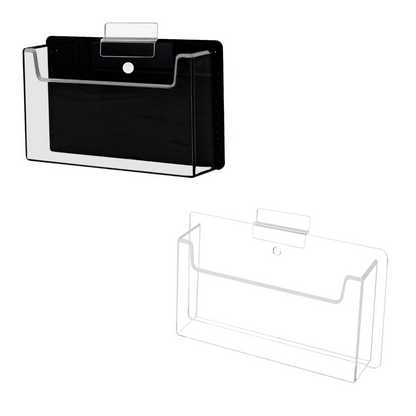 Slatwall 6"W Postcard Index Time Card Single Pocket Holder