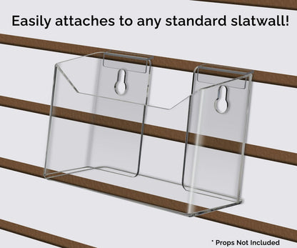 Easily attaches to any standard slatwall