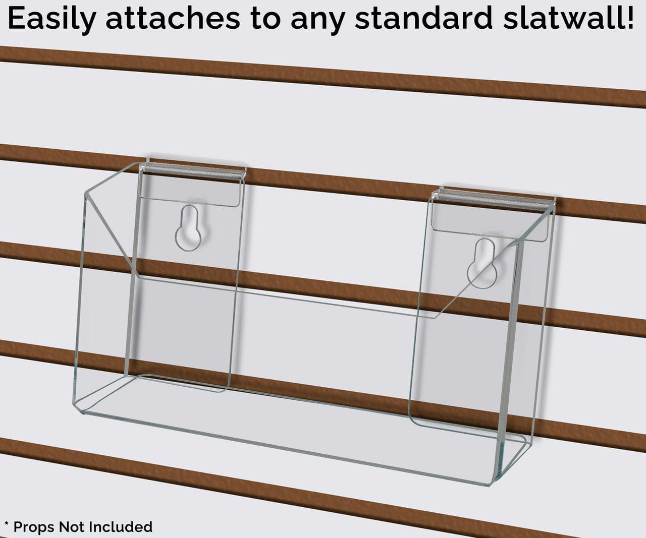 Slatwall 7.5"W Postcard Holder Booklet Display