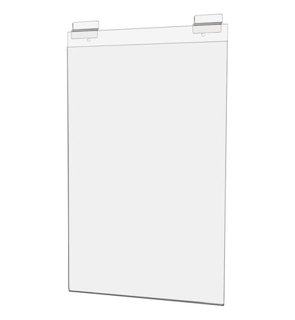 11"W x 17"H Slatwall Sign Holder Poster Display