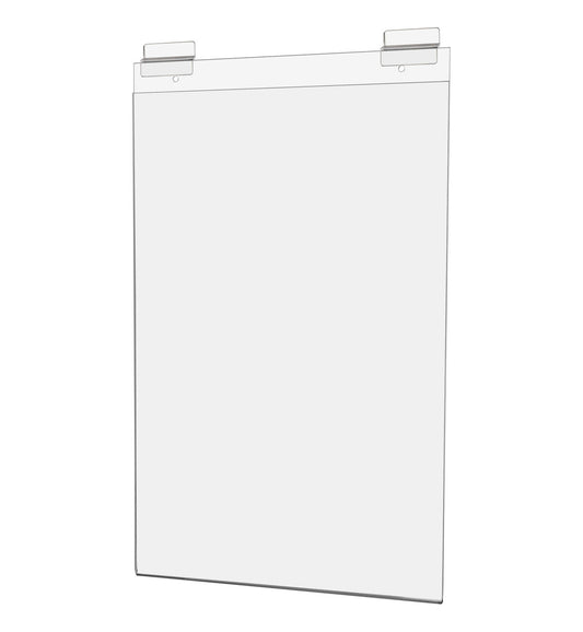 11"W x 17"H Slatwall Sign Holder Poster Display