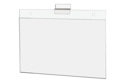11"W x 7"H Slatwall Sign Holder for Pricing Sales and Specials