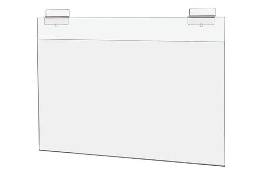14"W x 8.5"H Slatwall Ad Frame Large Horizontal Display Holder