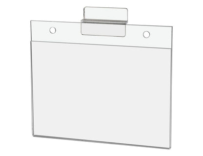 6"W x 4"H Slatwall Sign Holder for Pricing Sales and Specials