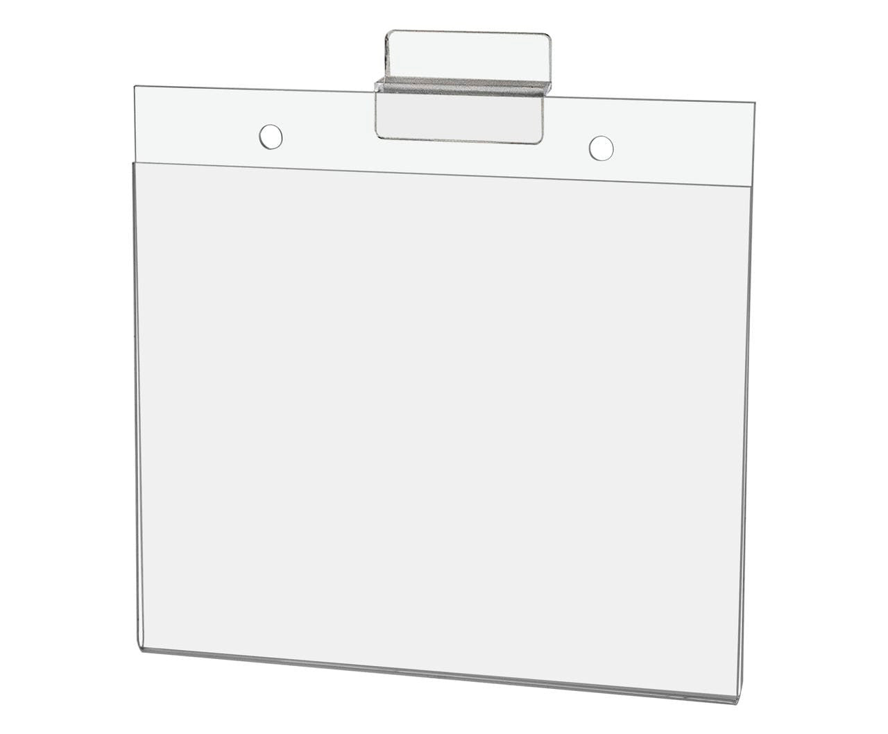 7"W x 5"H Slatwall Sign Holder for Pricing Sales and Specials