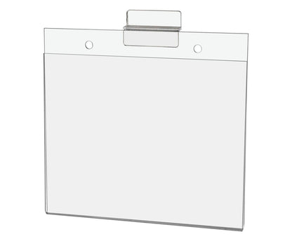 7"W x 5"H Slatwall Sign Holder for Pricing Sales and Specials