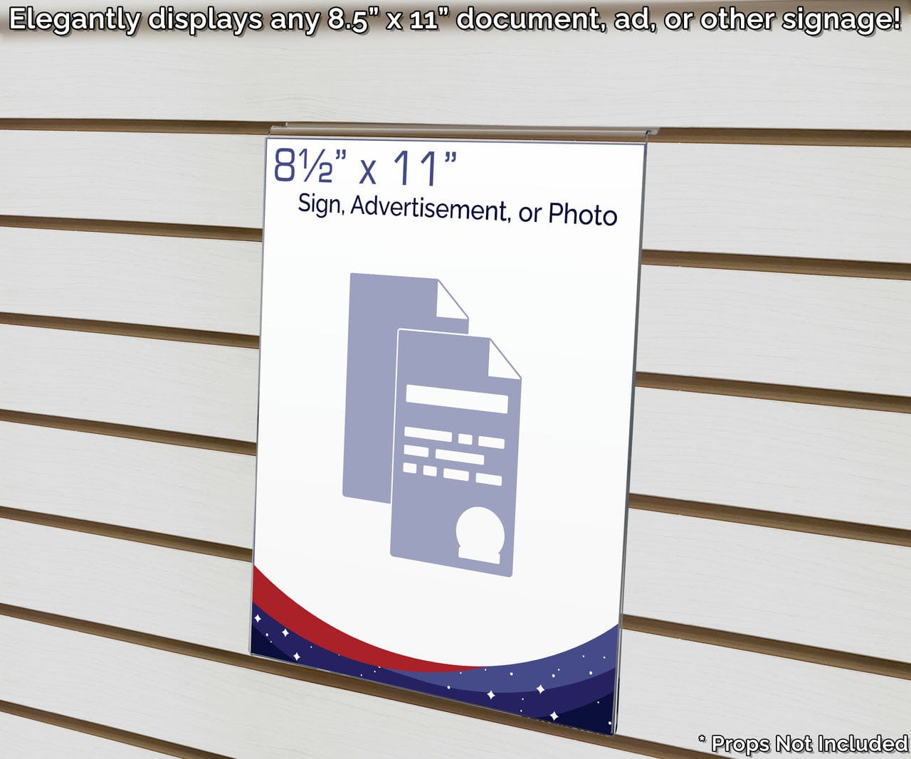 Retail Slatwall Ad Frame