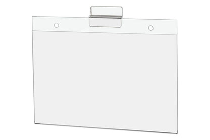 8.5"W x 5.5"H Slatwall Sign Holder for Pricing Sales and Specials