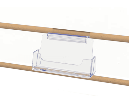 Slatwall Single Pocket Business or Gift Card Holder with Grip