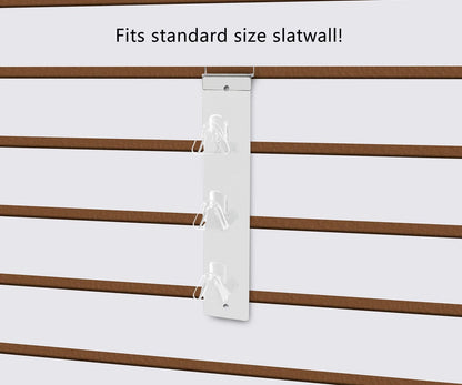 Fits standard size slatwall