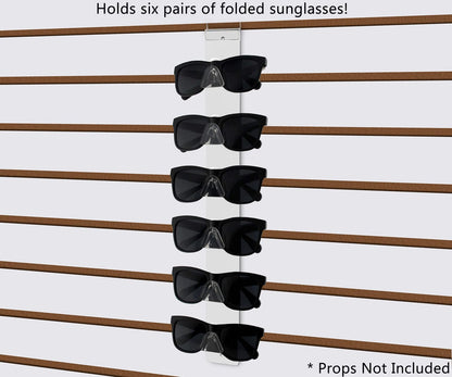 Slatwall Eyewear Holder 6 Tier Hanging Acrylic Rack