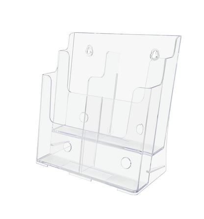 Brochure Holder for Trifolds and Magazines Wall or Countertop
