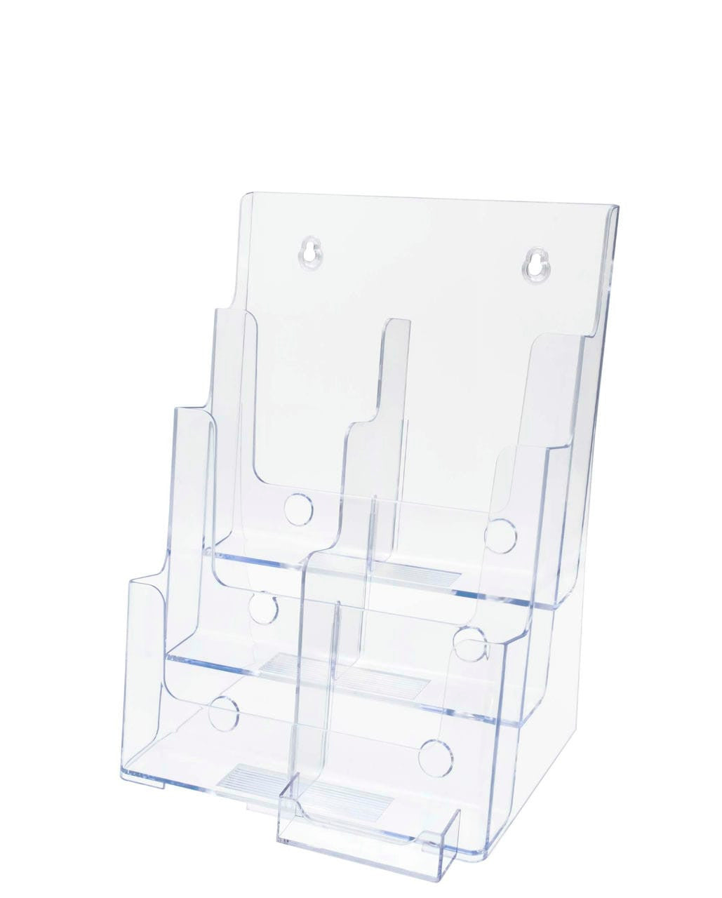 Brochure Holder for Trifolds and Flyers with Business Card Slot