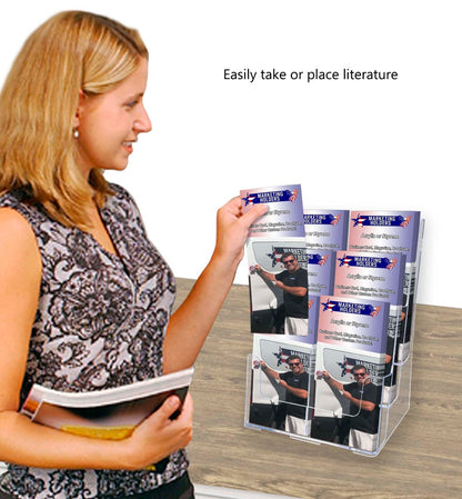Brochure Holder for Trifolds and Flyers Wall or Countertop