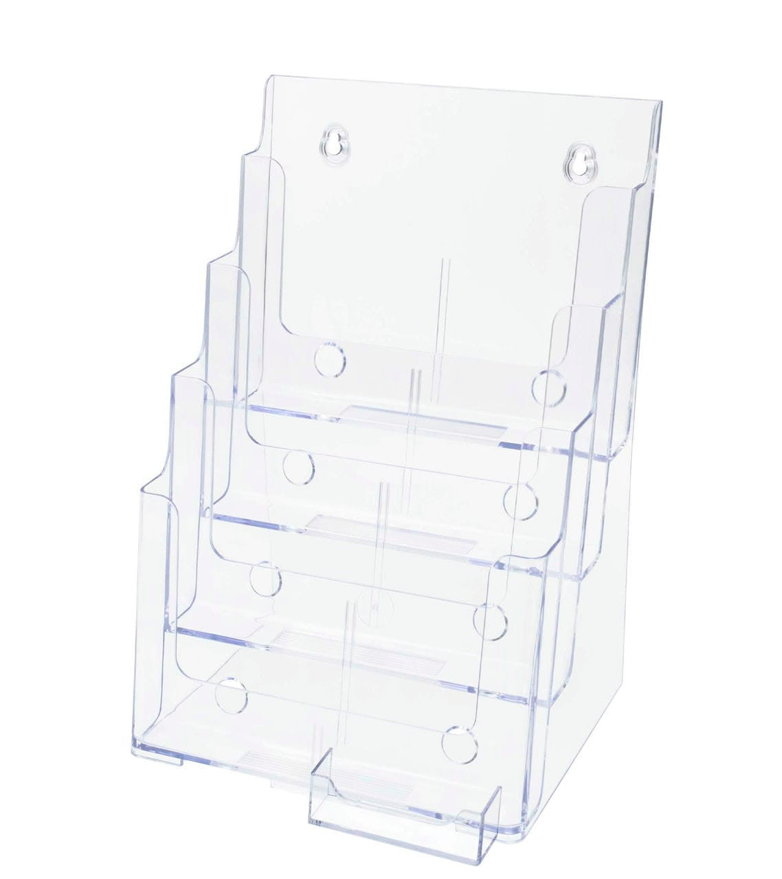 Brochure Holder for Flyers and Trifolds with Business Card Slot