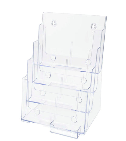 Brochure Holder for Flyers and Trifolds with Business Card Slot