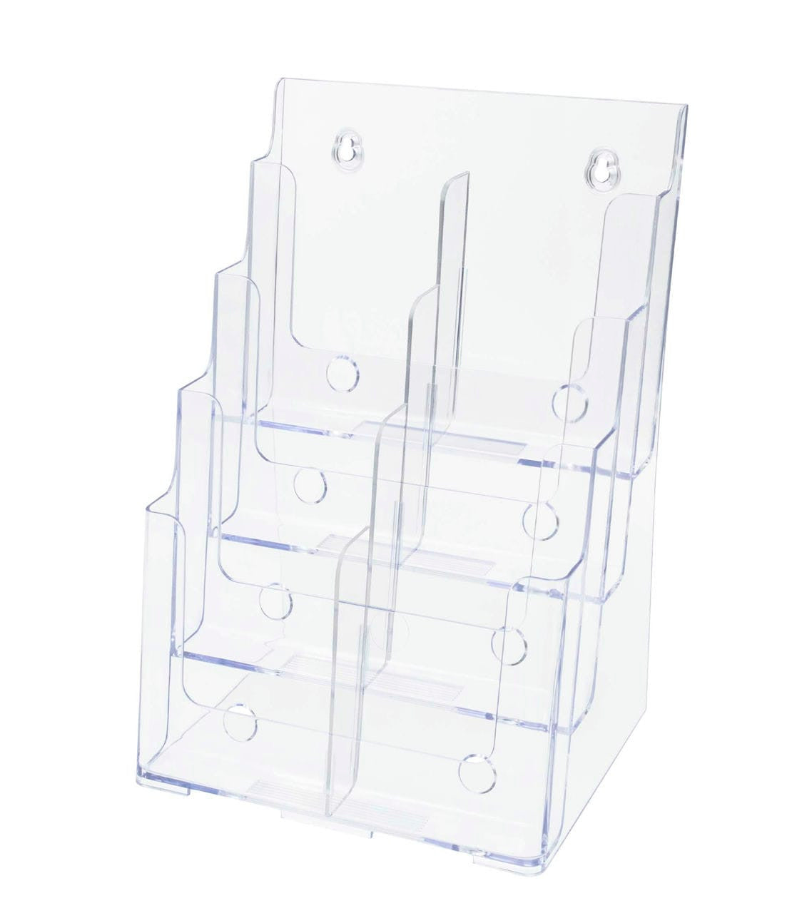 Brochure Holder for Trifolds and Magazines Countertop or Wall