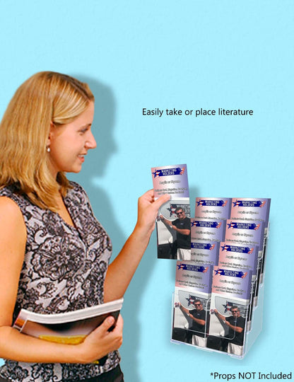 Brochure Holder for Trifolds and Magazines Countertop or Wall