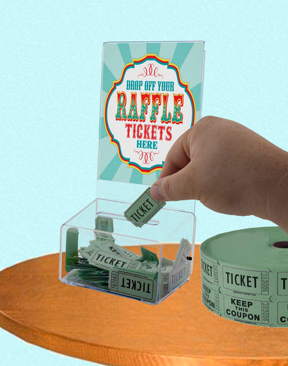 5"W Small Locking Ballot Box with 5" x 7" Sign Holder