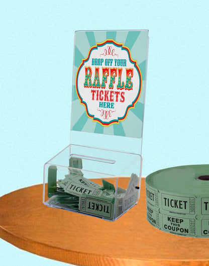 5"W Small Locking Ballot Box with 5" x 7" Sign Holder