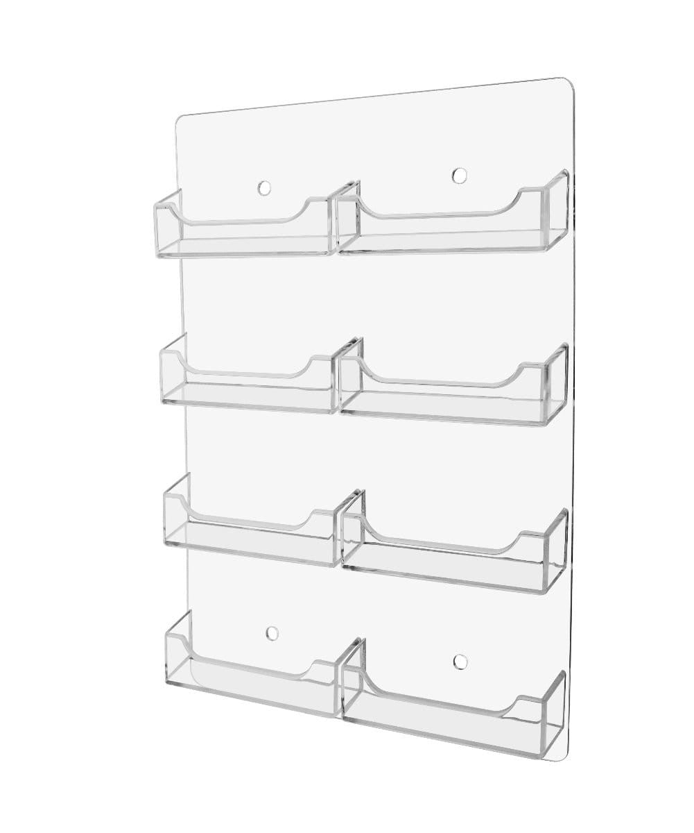 8 Pocket Wall Mount Business Card Holder