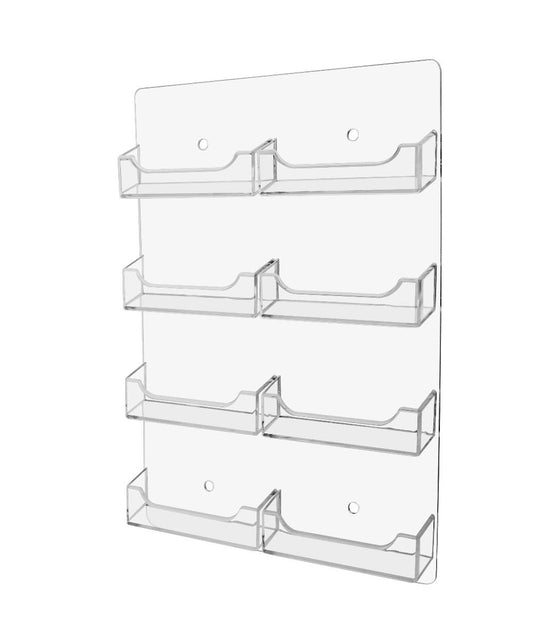 8 Pocket Wall Mount Business Card Holder