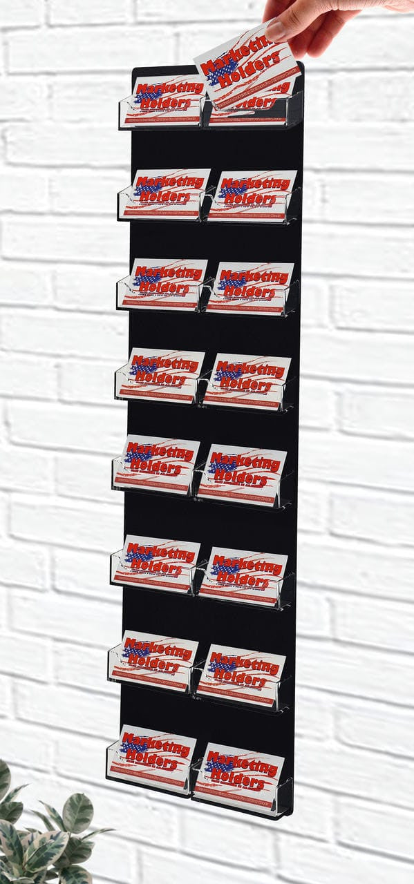 16 Pocket Wall Mount Business Card Holder