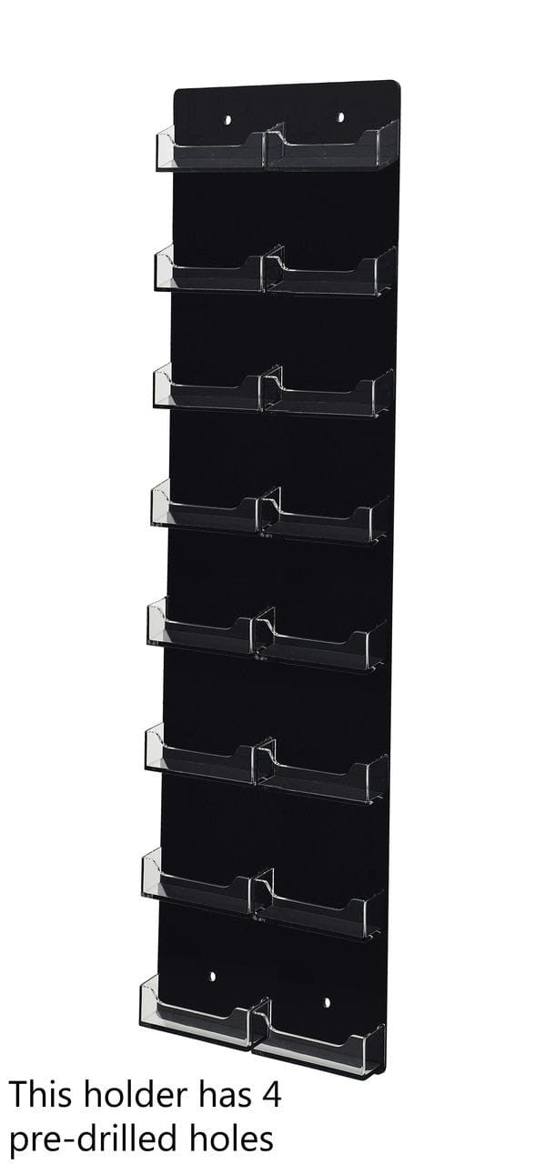 16 Pocket Wall Mount Business Card Holder