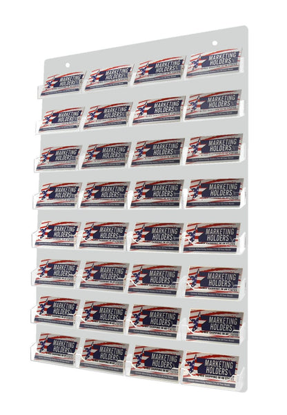 Thirty Two Pocket Wall Business Card Holder Vertical Hanging Organizer