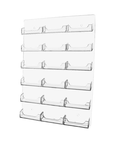 Eighteen Pocket Wall Gift Card Business Card Rack Holder Vertical Hanging