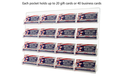 16 Pocket Hanging Business Card Holder