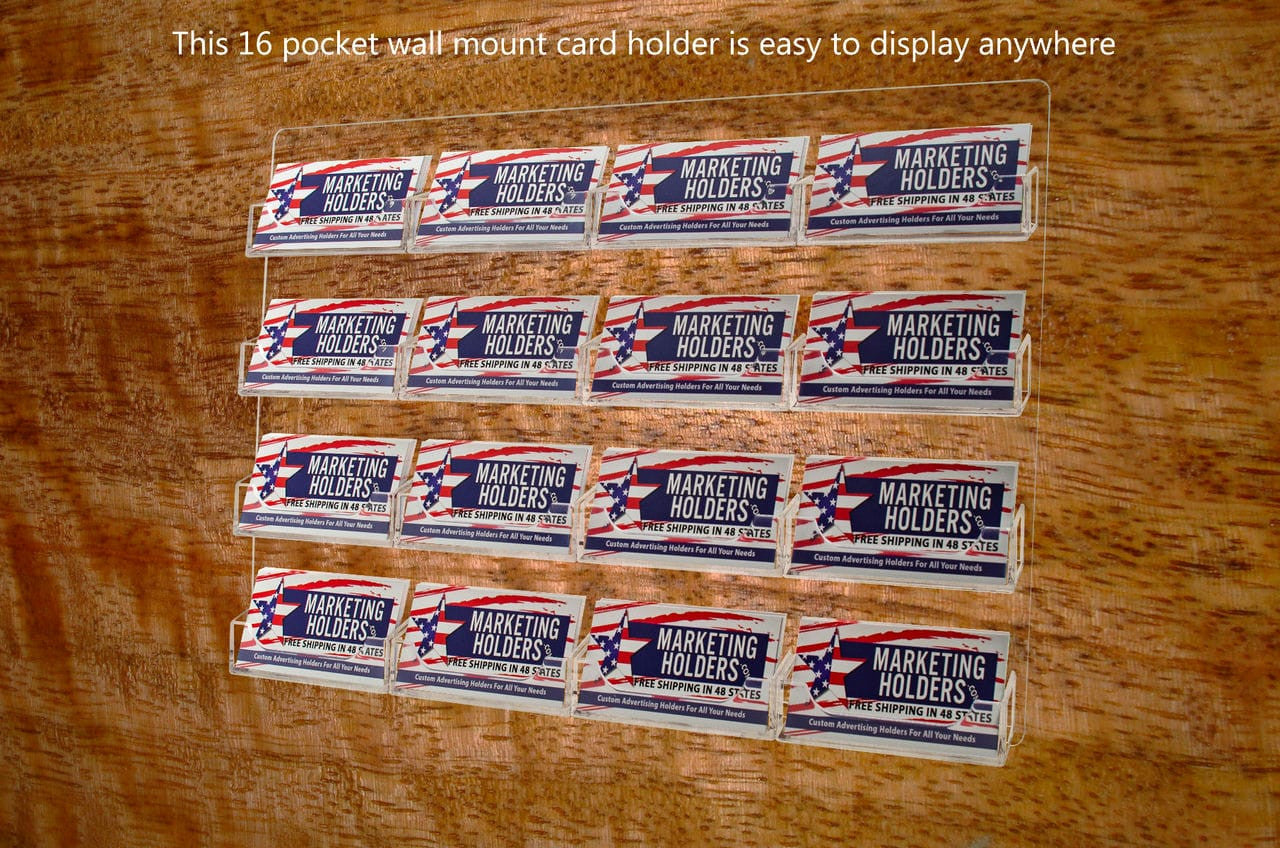 16 Pocket Hanging Business Card Holder