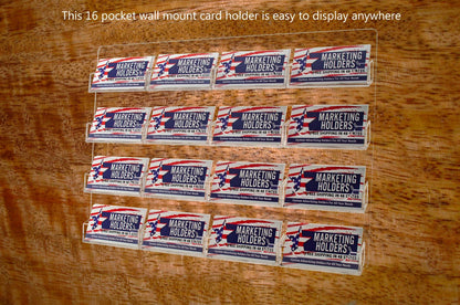 16 Pocket Hanging Business Card Holder