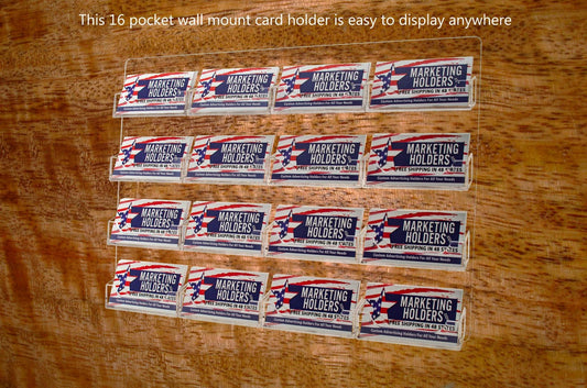 16 Pocket Hanging Business Card Holder