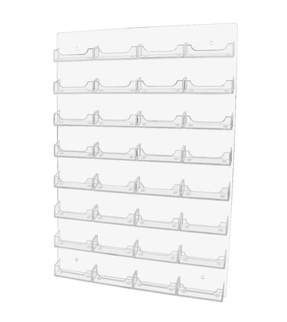 Thirty Two Pocket Wall Business Card Holder Vertical Hanging Organizer