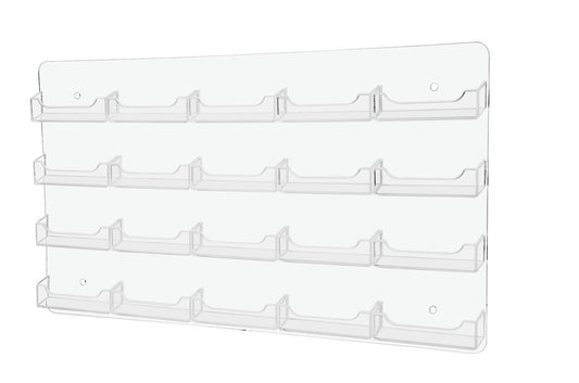 Twenty Pocket Wall Hanging Business Card Holder Organization